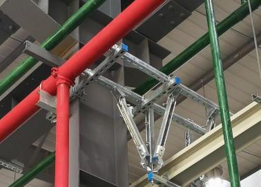 英吉沙该抗震支架的整体式支吊架结构协调性好